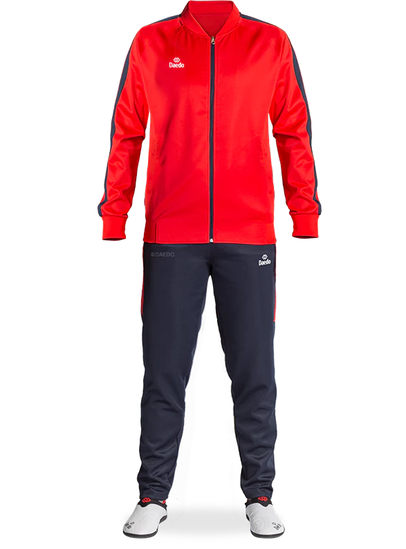 SLIM FIT TRACKSUITE RED/BLUE