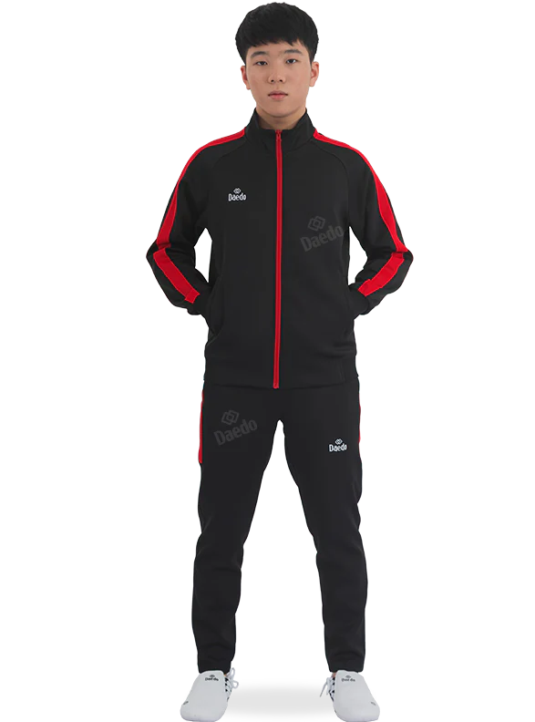 SLIM FIT TRACKSUIT BLACK