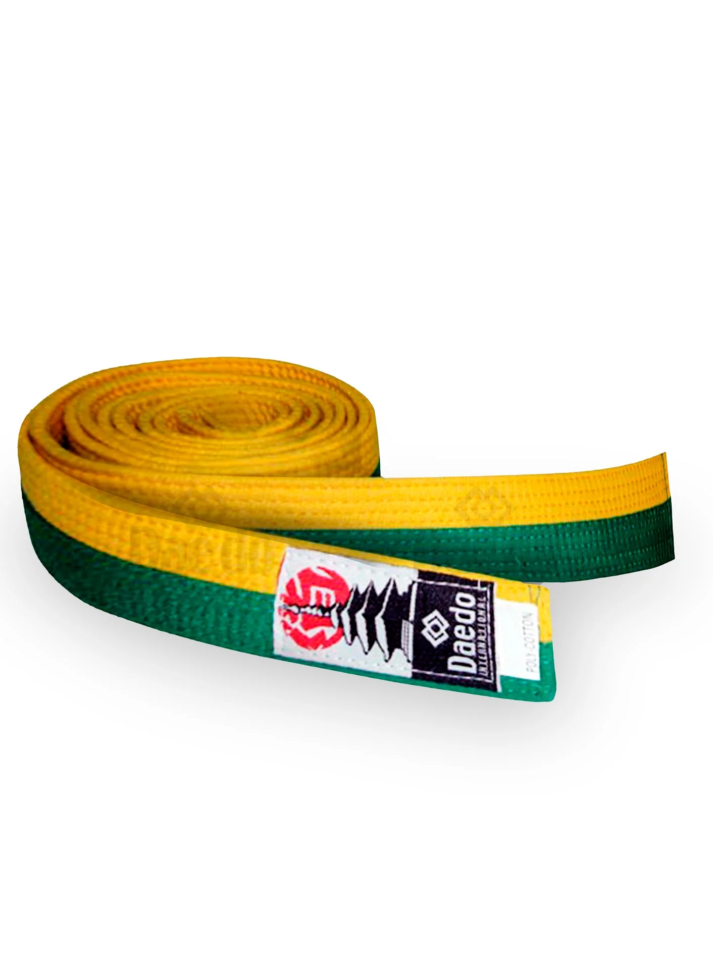 260CM BELT- YELLOW/GREEN KYOKUSHINKAI