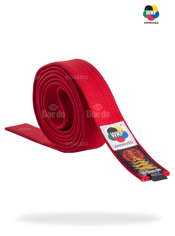 KIDS BELT RED WKF HIGH QUALITY 260CM