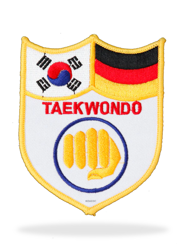 KOREA-GERMANY TKD BADGE WHITE